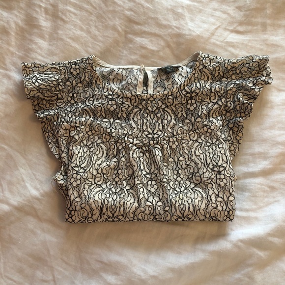 lily rose top in black & white - Picture 2 of 6